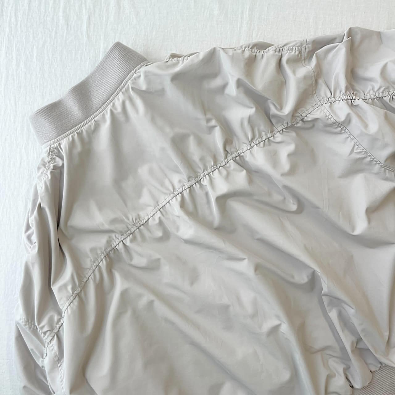 MA-1ギャザーブルゾン グレージュ Free