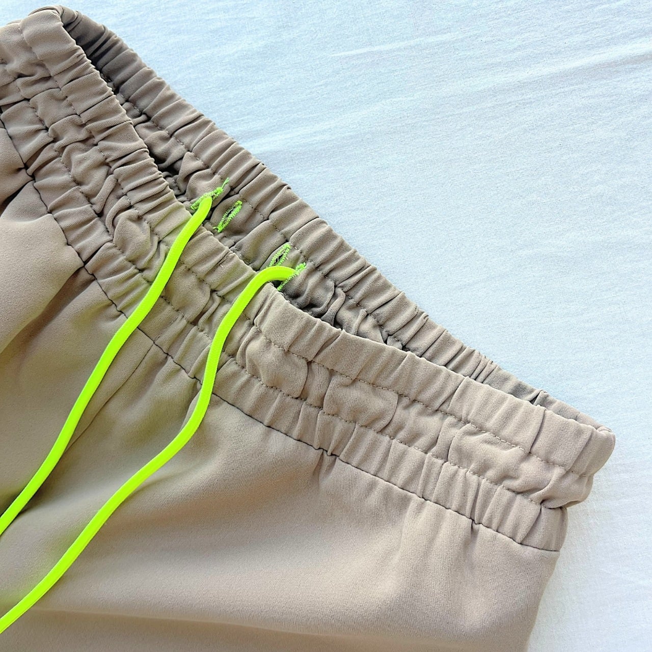 ウエストギャザーワイドパンツ ブラック Free