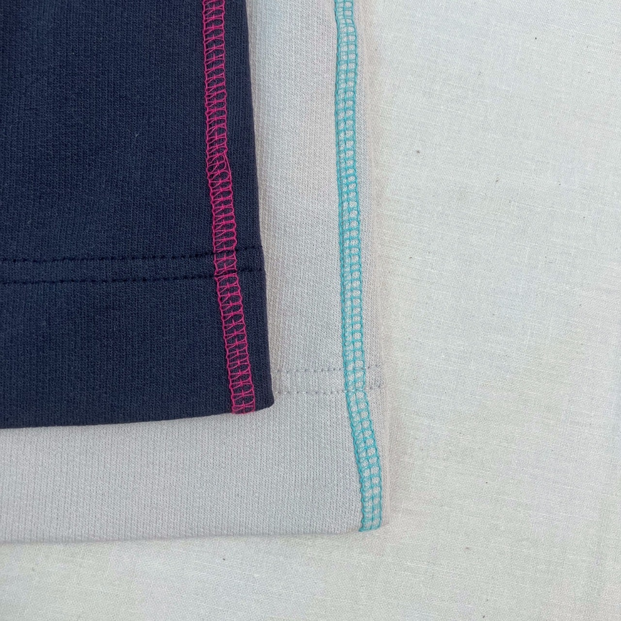 ミニ裏毛ラインボックスカーデ ライトグレー Free