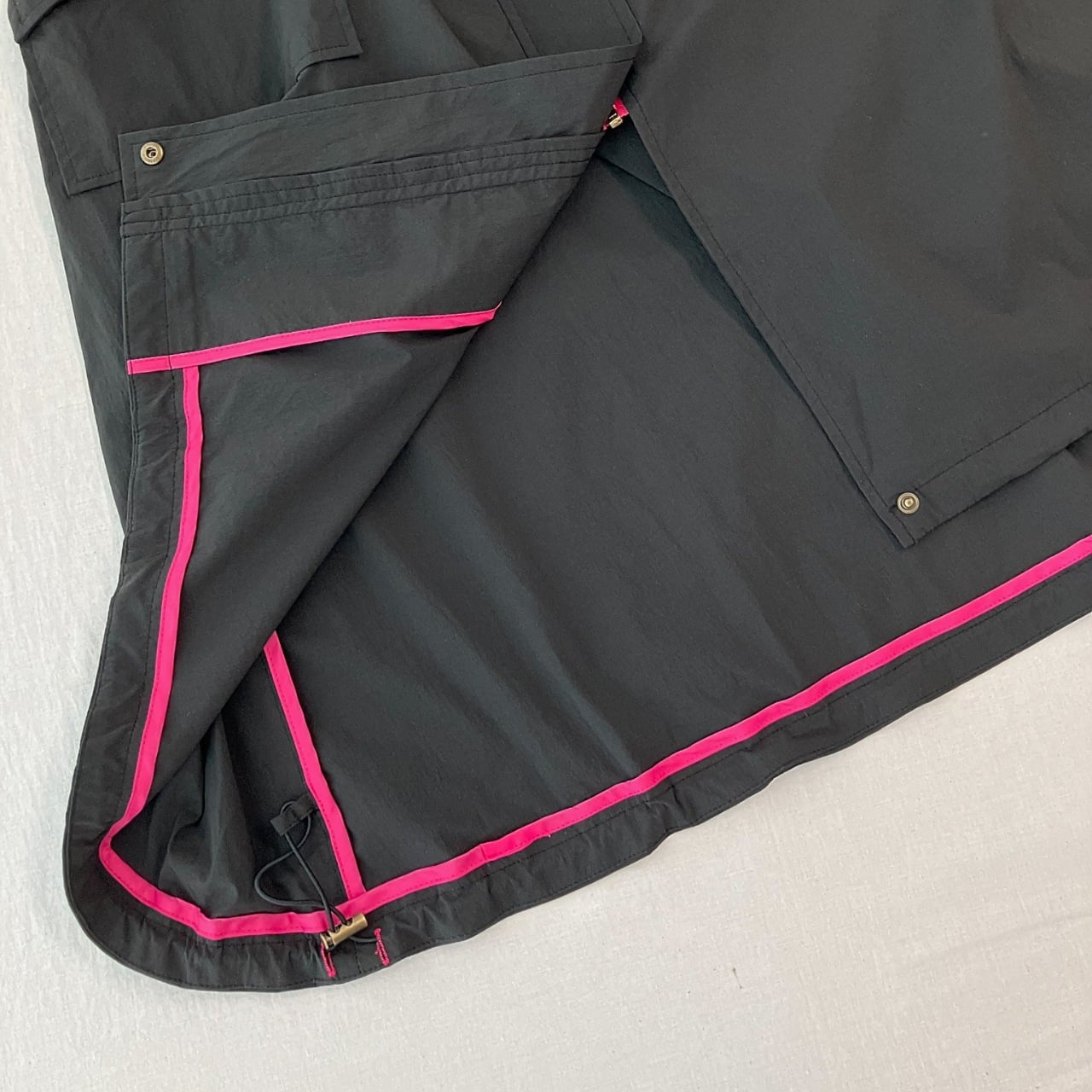 リブドッキングミリタリーコート カーキ Free