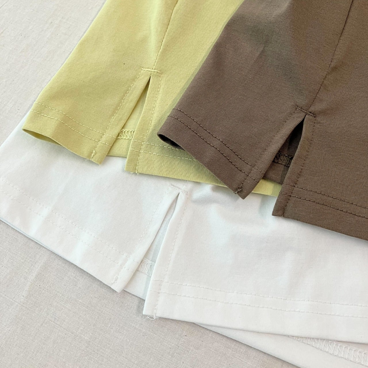 シルケットプルオーバー ライムイエロー Free