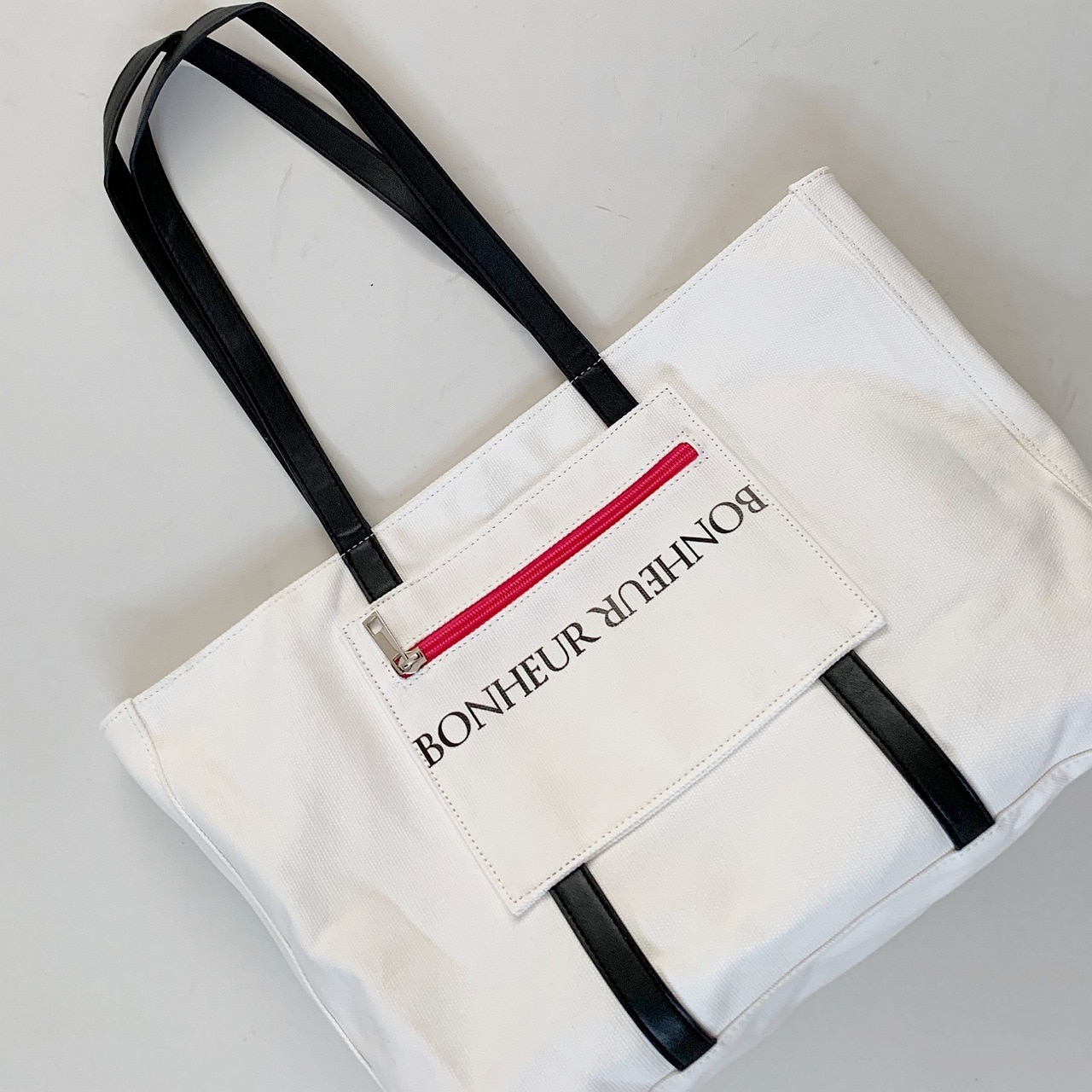 ロゴトート ホワイト Free