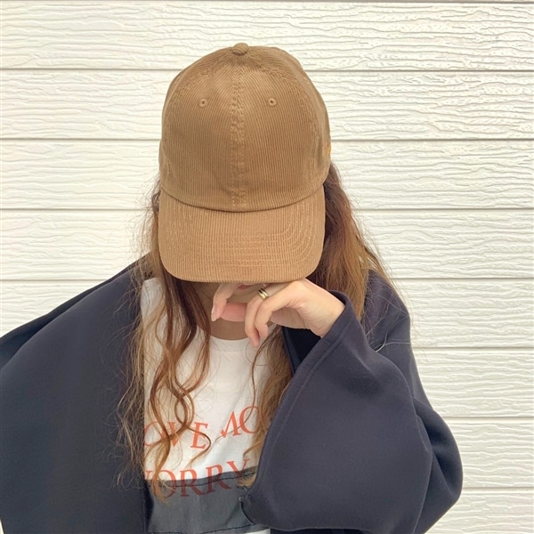 L'Appartement ベージュ コーデュロイキャップ L'Appartement ベージュ コーデュロイキャップ