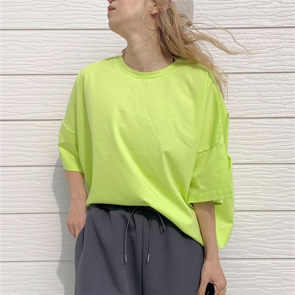 ドライタッチコットントップス イエロー Free