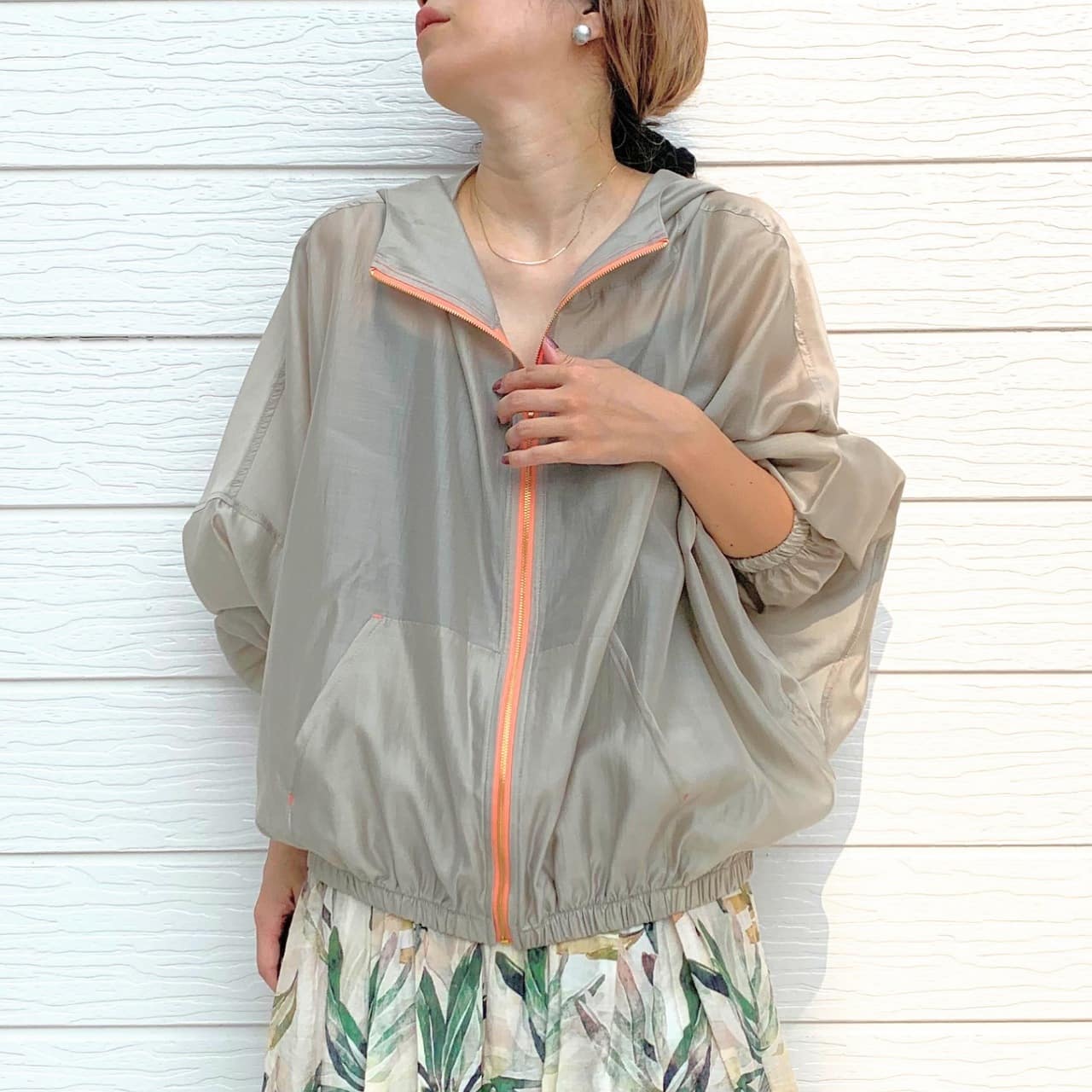 シアーパーカー ベージュ Free