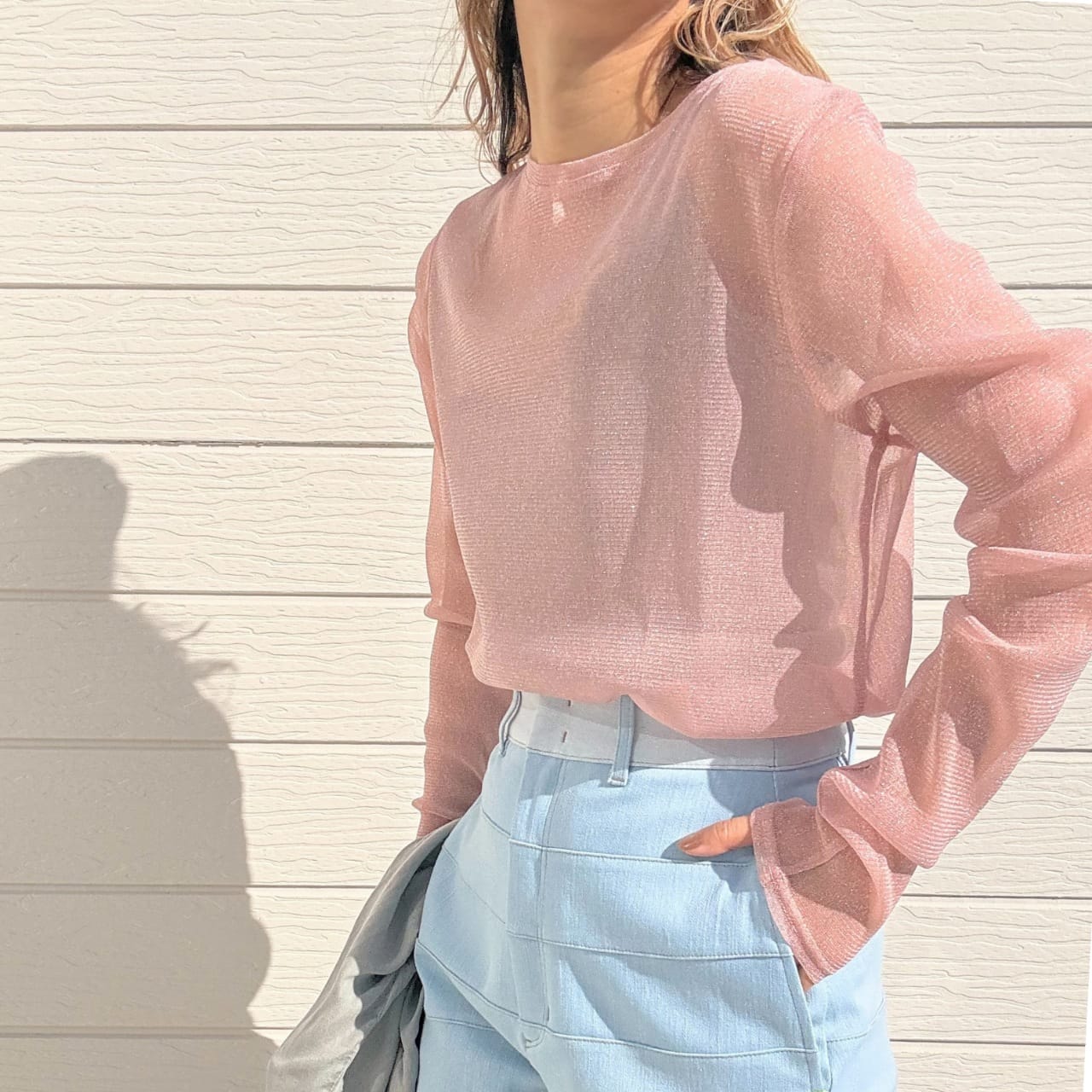 ラメシアーインナー ピンク Free