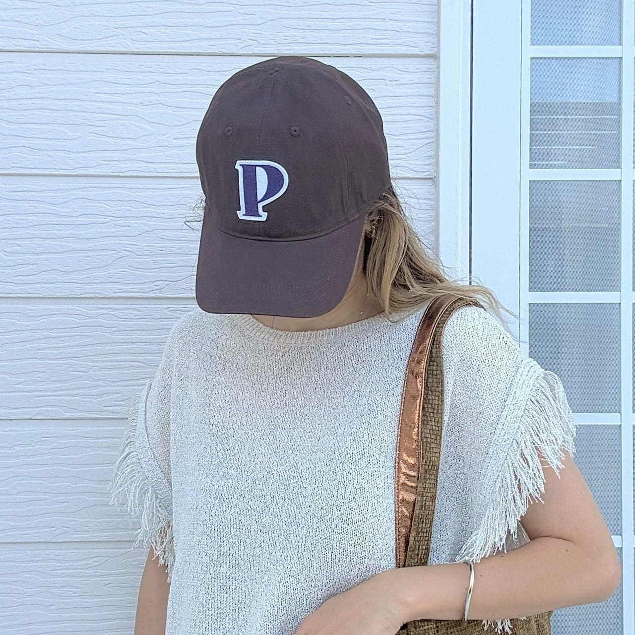 ツイルワッペンCAP ブラウン(P) Free