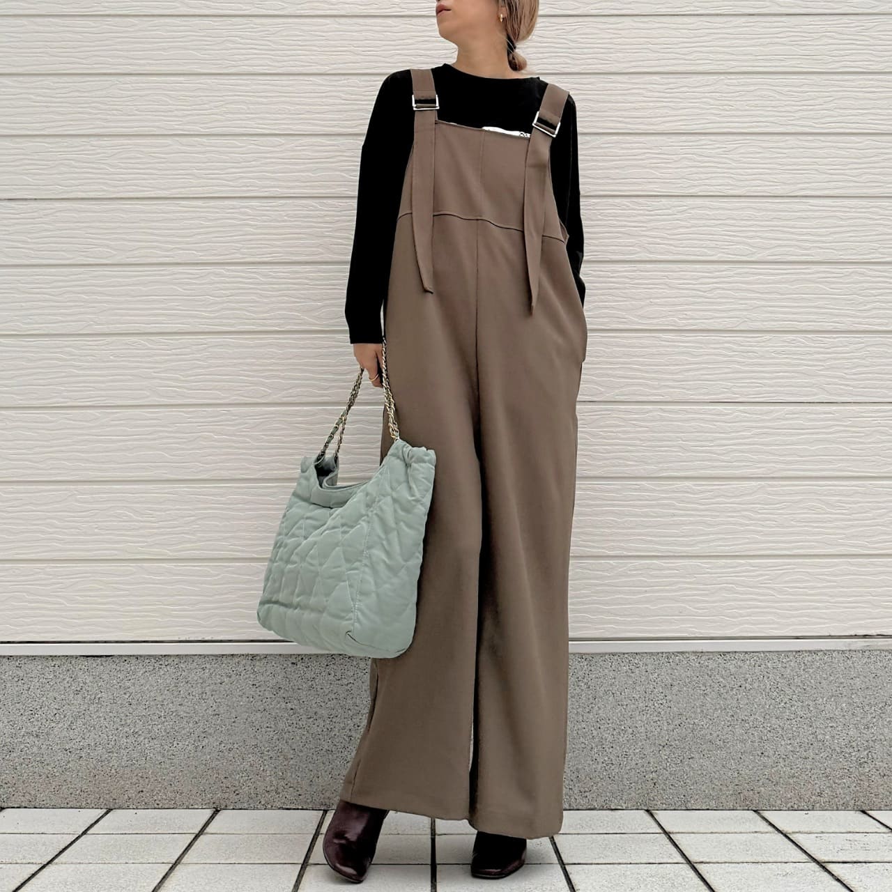 ショルダーベルトサロペット