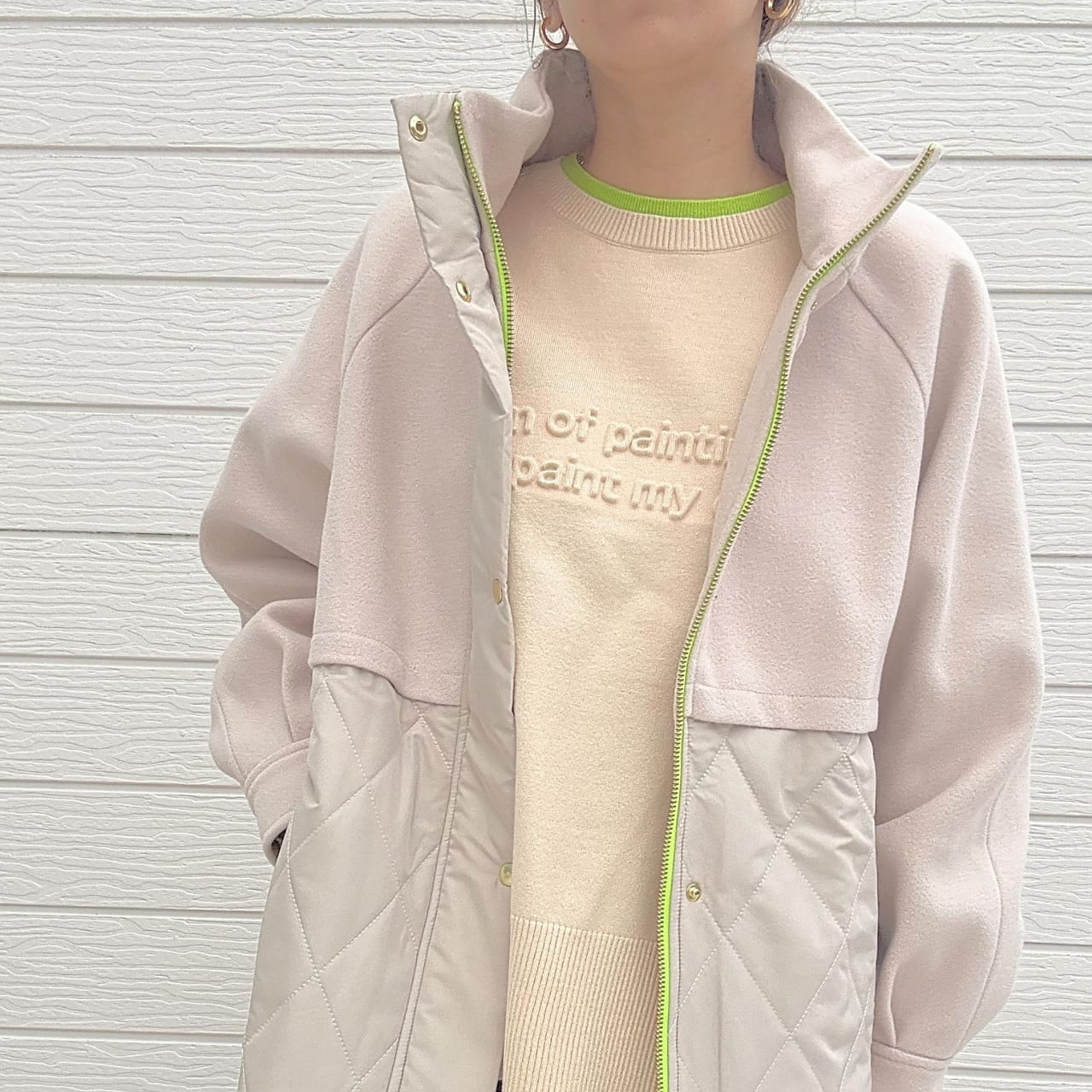 キルトオーバーコート