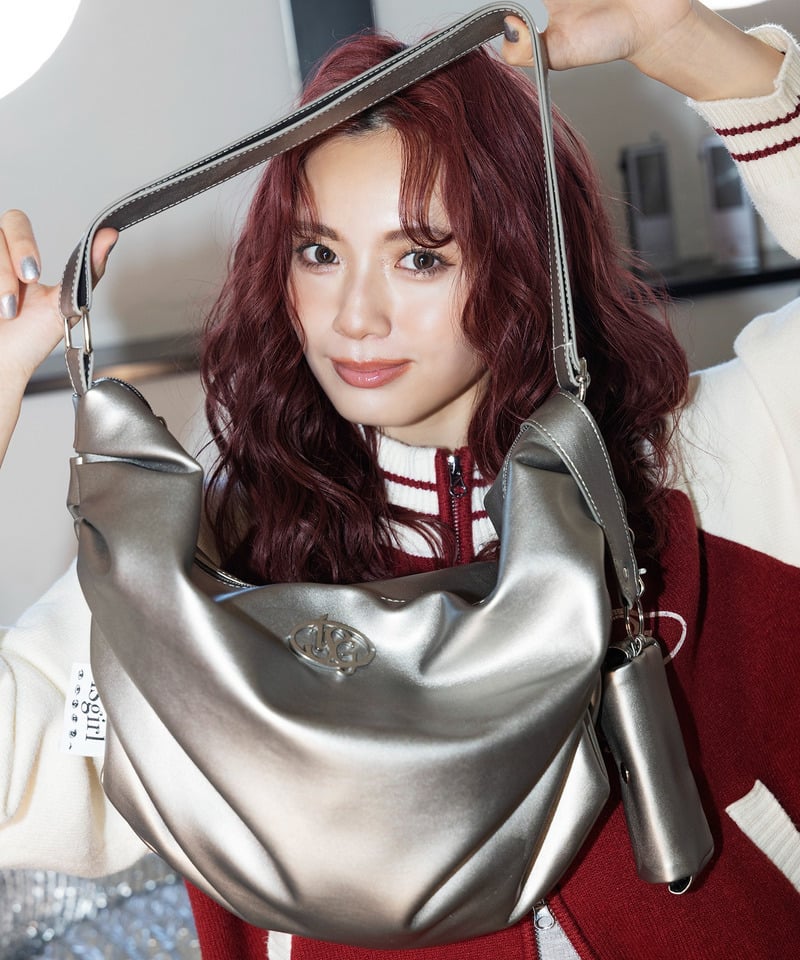 iScreamコラボ】オリジナルロゴプレートショルダーバッグ(F SV