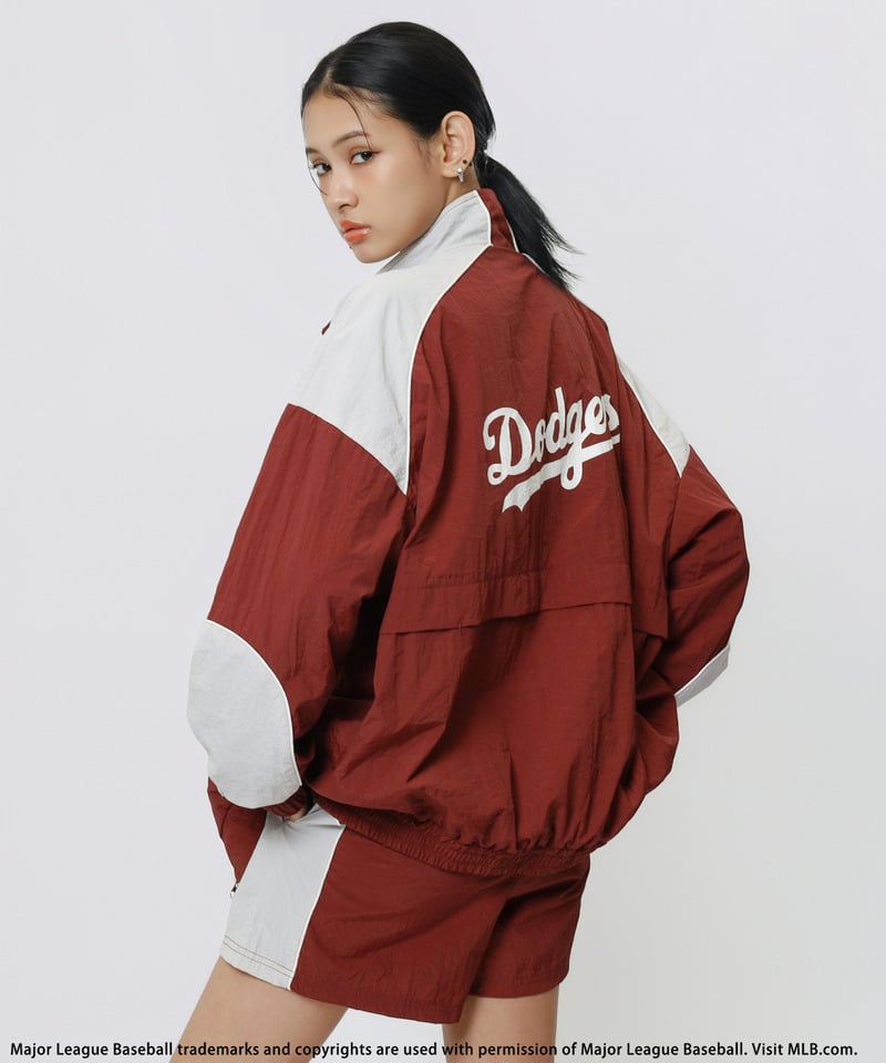 【MLB】ナイロントラックセットアップ レッド F