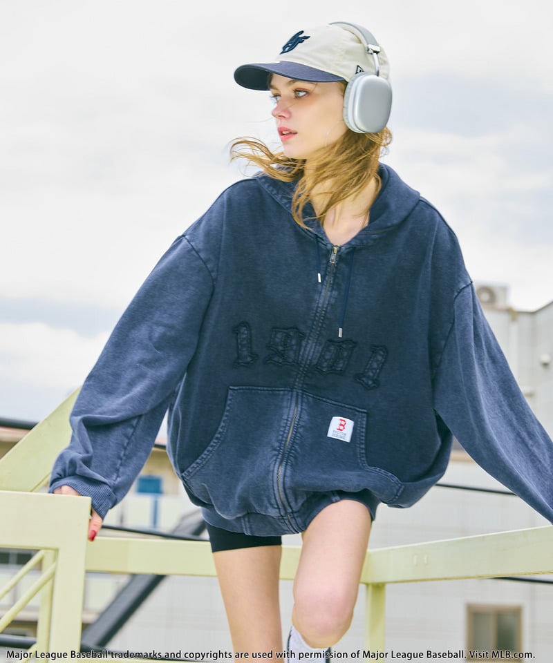 【MLB】ZIPビッグフーディー ネイビー F