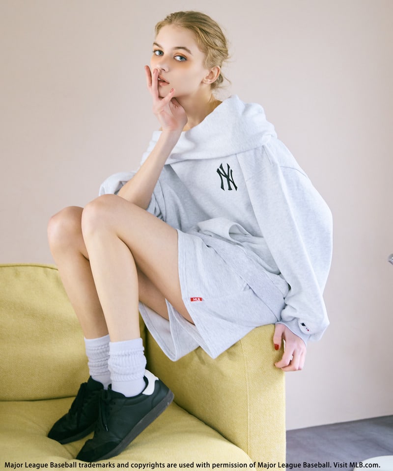 【MLB】2WAYフーディーセットアップ グレー F