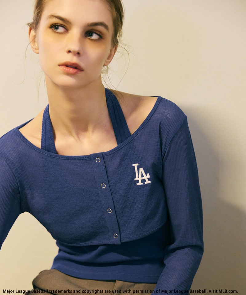 【MLB】ホルタータンクアンサンブル ブルー F