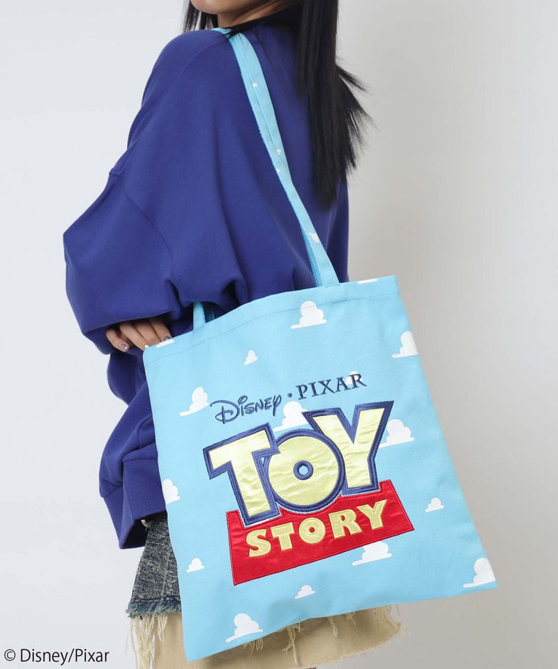 【Disney/Pixar/TOY STORY】トートバッグ ブルー F