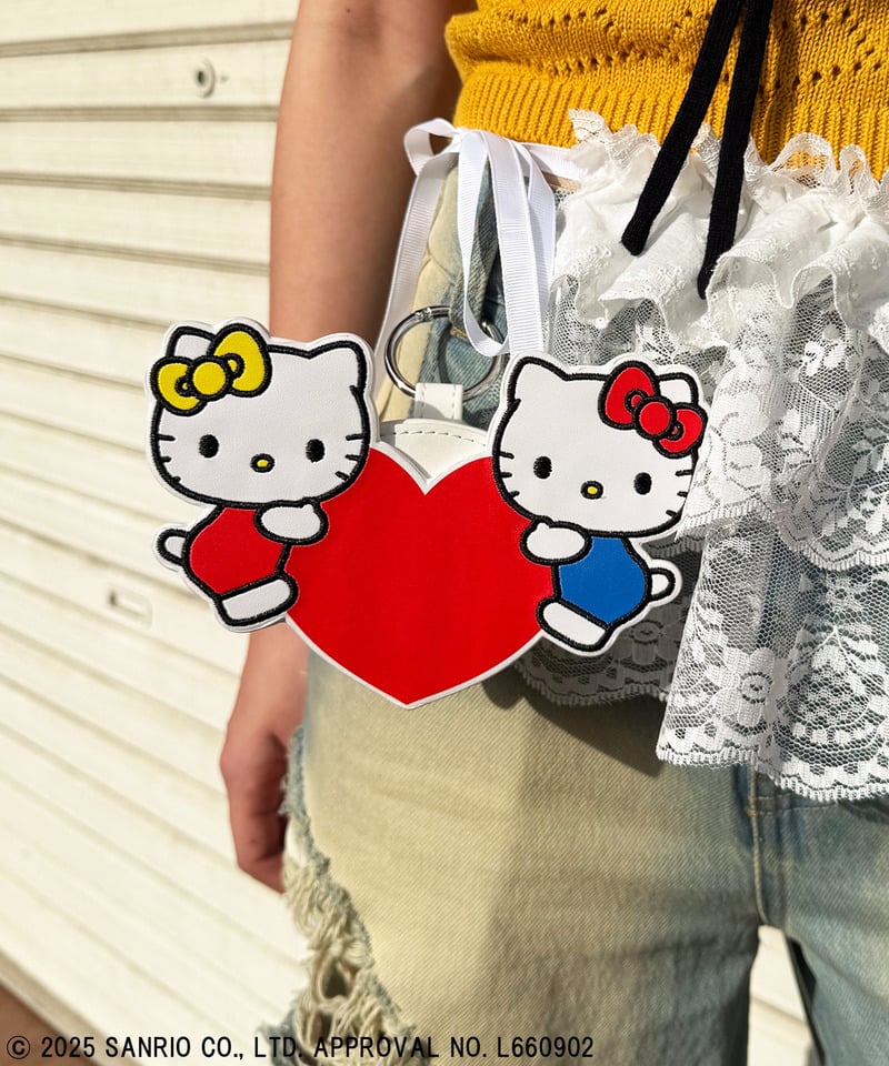 【Sanrio characters/サンリオキャラクターズ】マルチポーチ ミミィ+キティ ホワイト F