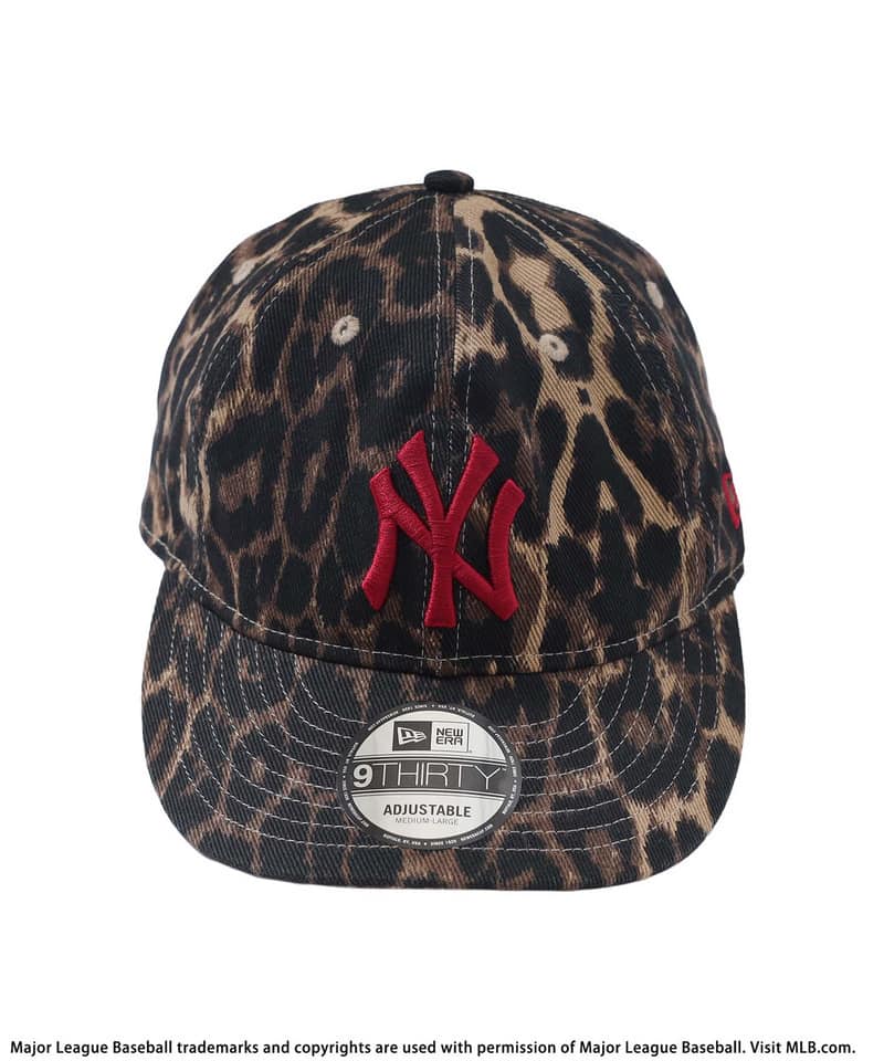 【NEW ERA】MLBロゴ総柄9TWENTYキャップ レオパード F