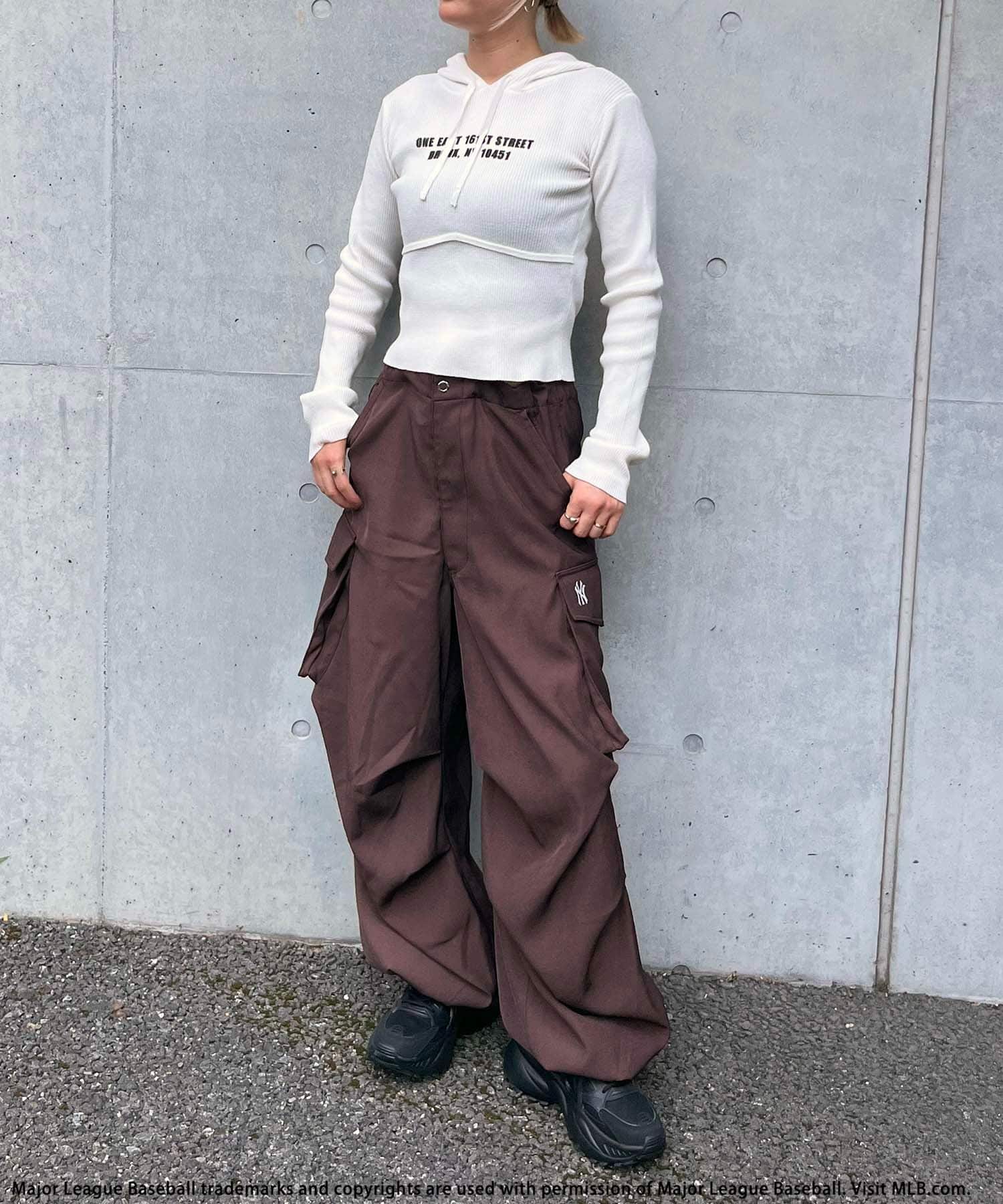 MLB】タックカーゴパンツ(F ブラウン)｜ スパイラルガール｜仙台