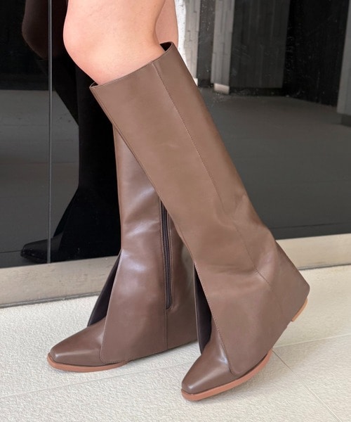 カバーロングブーツ(M ブラウン)｜ スパイラルガール｜仙台PARCO