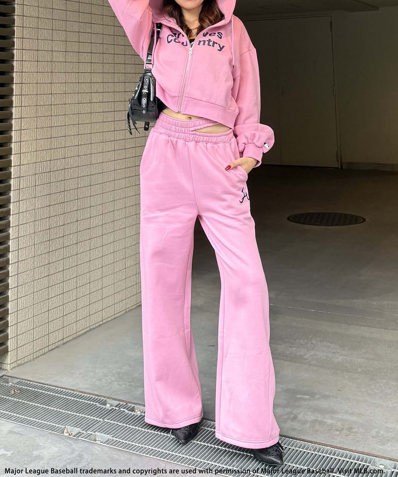 新品【MLB】ZIPビッグフーディー　スパイラルガール MLB】ZIPフーディーセットアップ(F グレー)｜ スパイラルガール