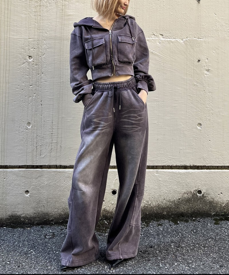 フロストバイオ加工パンツ ネイビー F