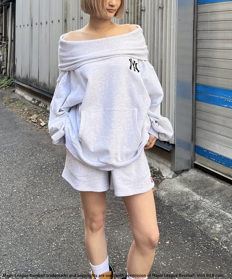 【MLB】2WAYフーディーセットアップ グレー F