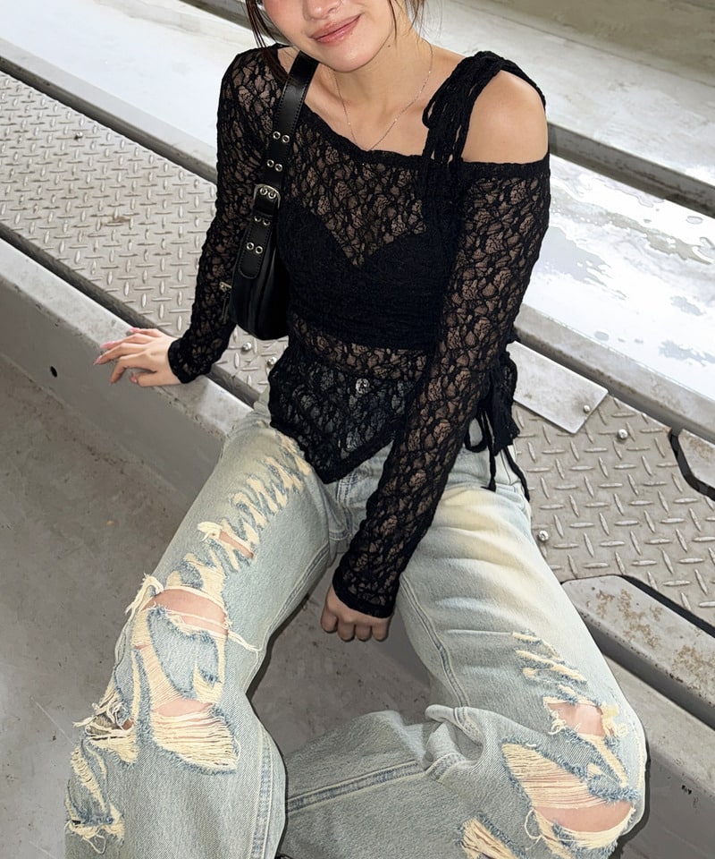 Mynaradox Avenデニムパンツ デニムブルー S