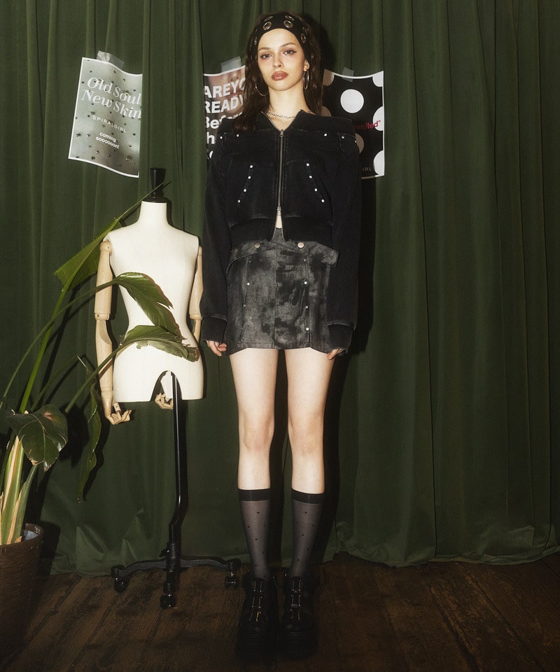 ベルトデザイン厚底サンダル ブラック M