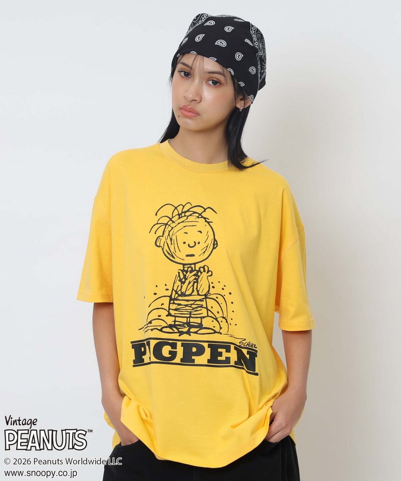 【PEANUTS/PIGPEN】ピッグペンＴシャツ イエロー F