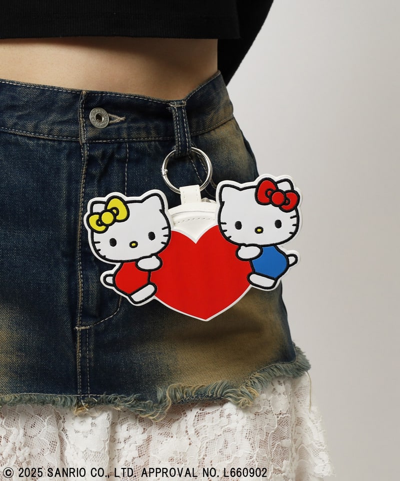 【Sanrio characters/サンリオキャラクターズ】マルチポーチ ミミィ+キティ ホワイト F