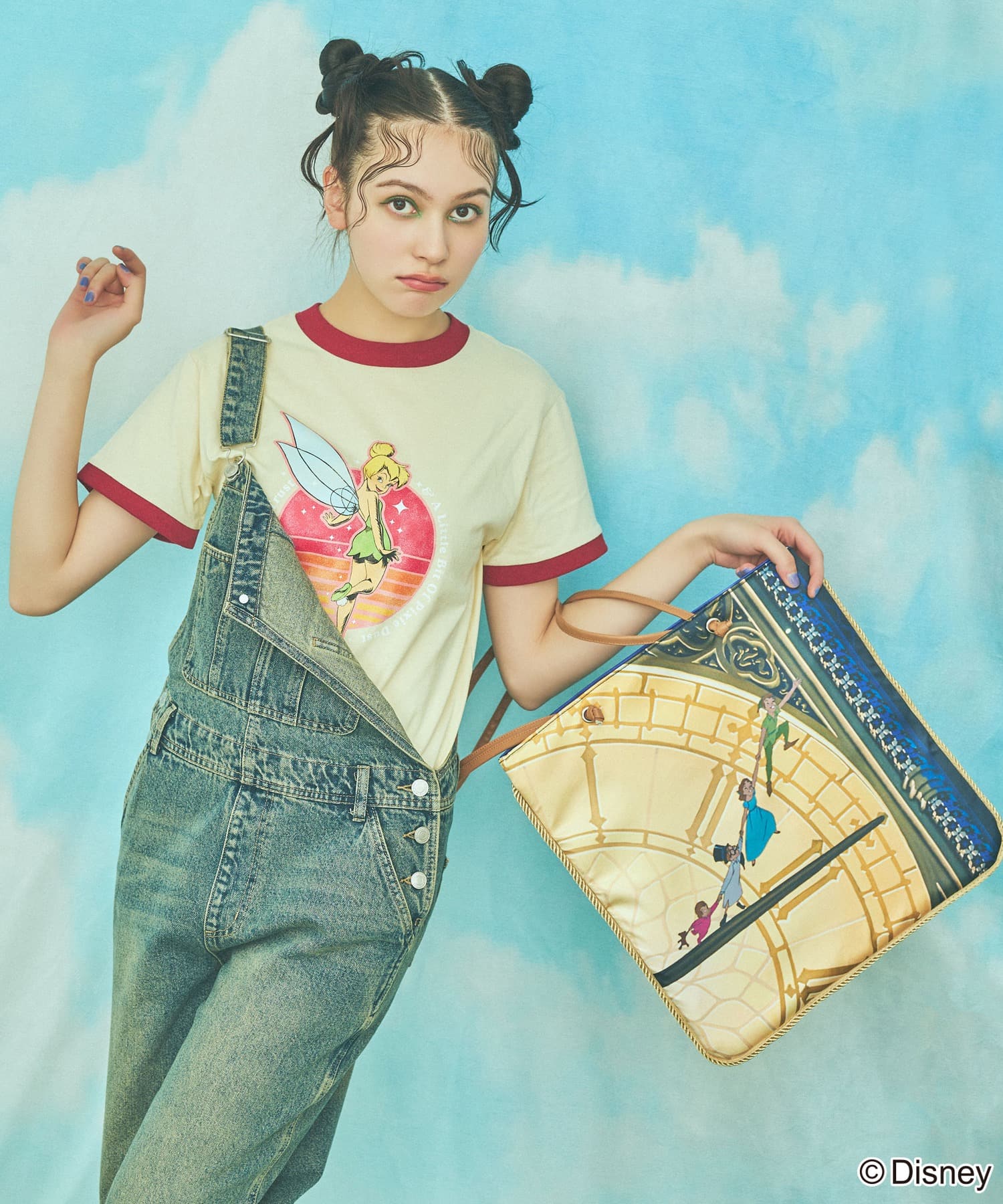 Disney/ディズニー/ピーター・パン】サテントートバッグ(F