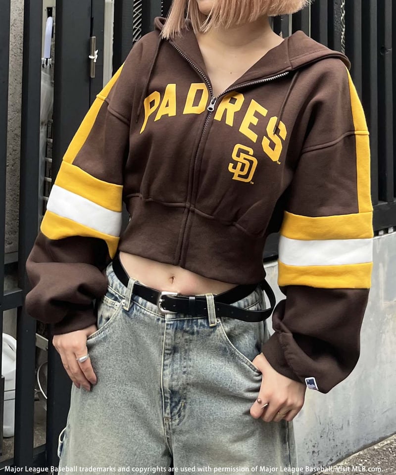MLB】配色ロゴZIPパーカー(F ブラウン)｜ スパイラルガール｜仙台PARCO