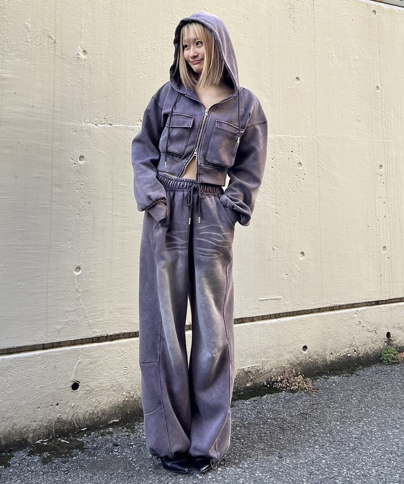 フロストバイオ加工パンツ ネイビー F