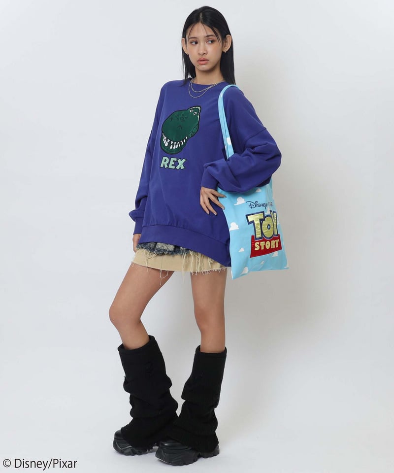 【Disney/Pixar/TOY STORY】トートバッグ ブルー F
