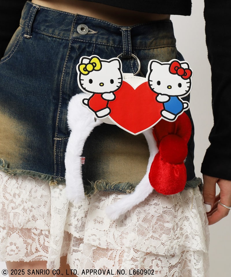 【Sanrio characters/サンリオキャラクターズ】マルチポーチ ミミィ+キティ ホワイト F