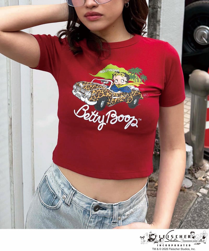 【BETTY BOOP】マイクロミニＴシャツ ホワイト F