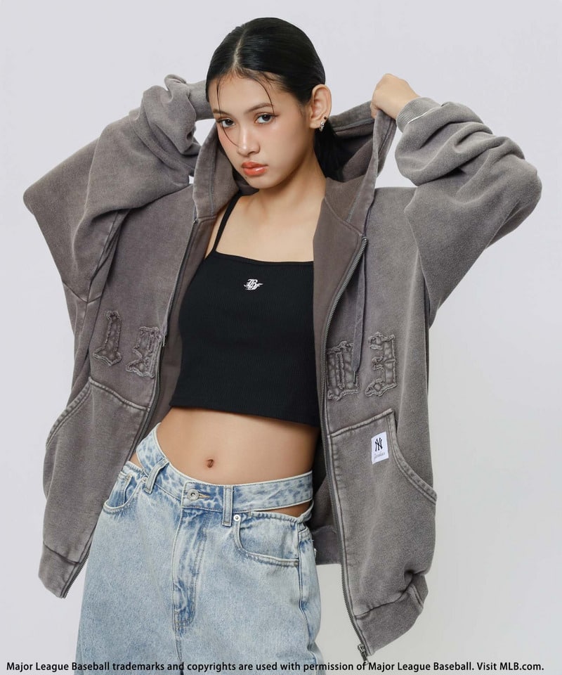 【MLB】ZIPビッグフーディー ネイビー F