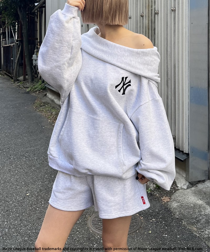 【MLB】2WAYフーディーセットアップ グレー F