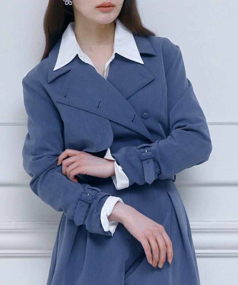 トレンチコンビネゾン ベージュ F