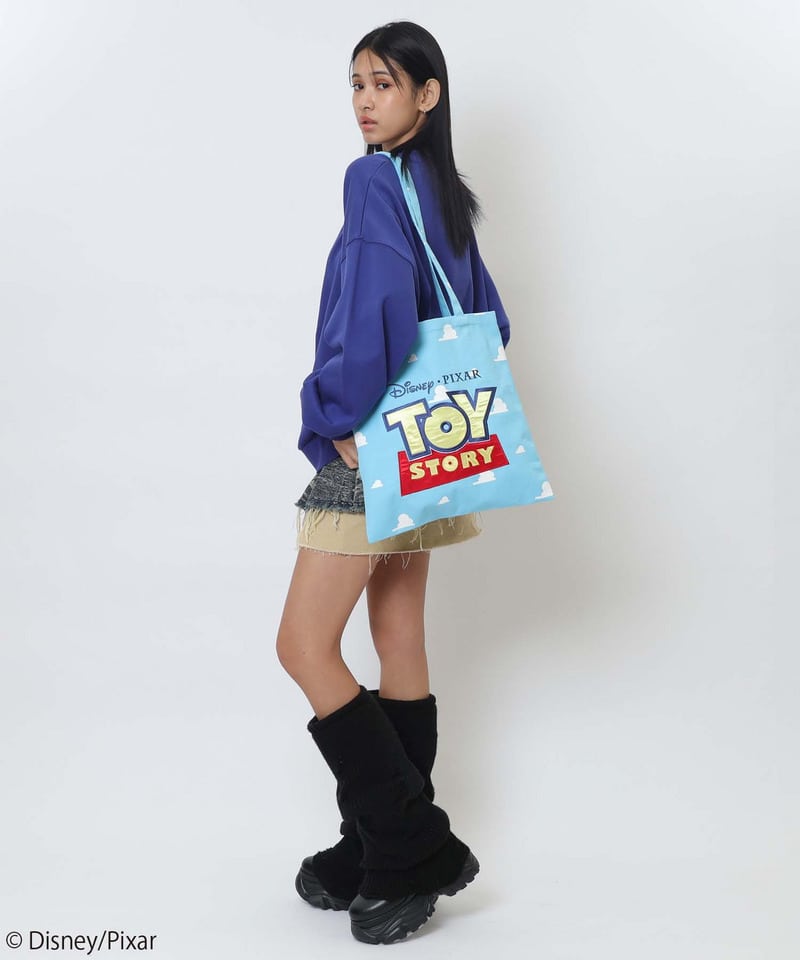 【Disney/Pixar/TOY STORY】トートバッグ ブルー F