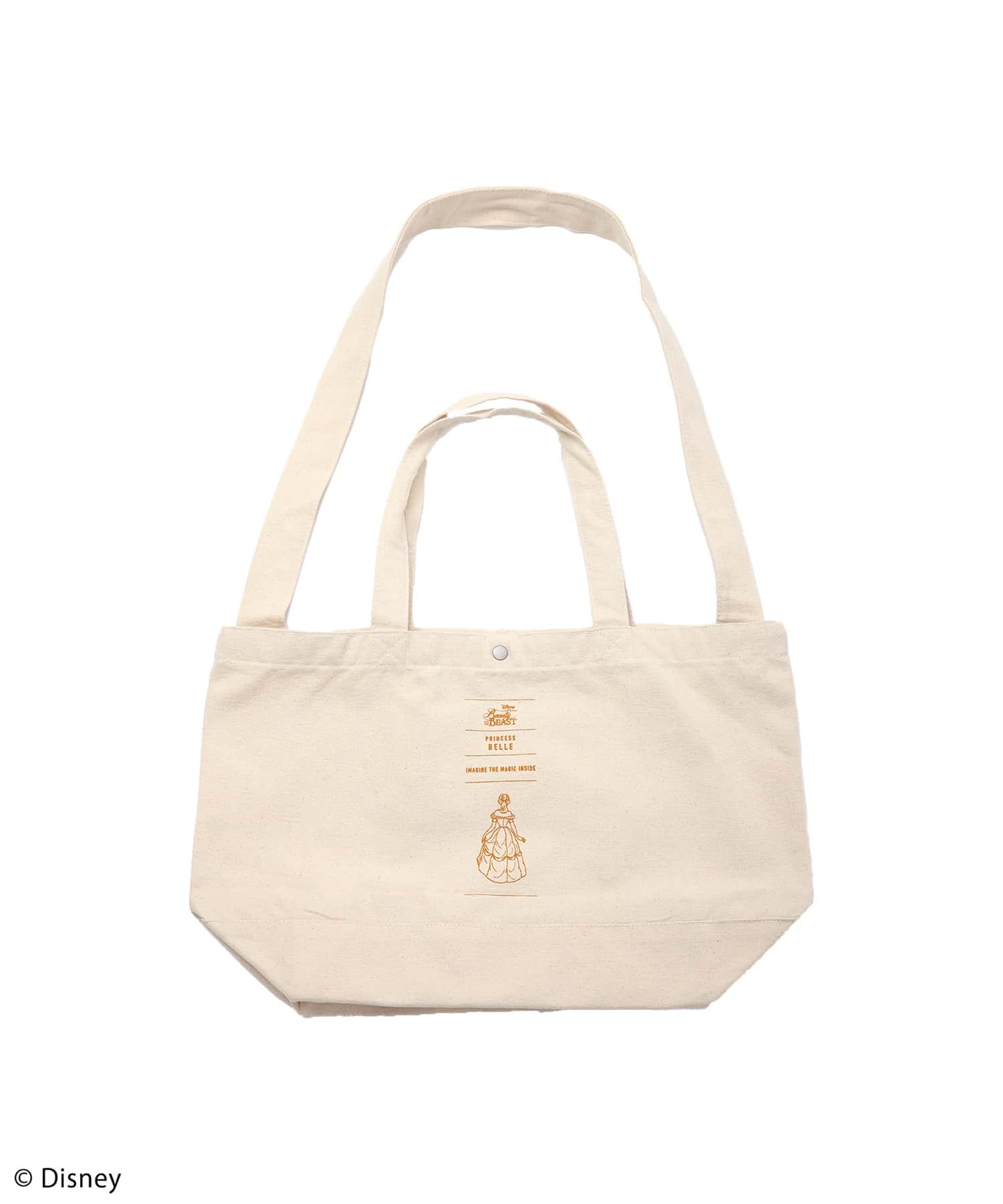 【Disney/ディズニー/プリンセス】back viewアートキャンバストートバック オレンジ F