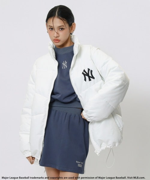 【MLB】2wayパファージャケット ホワイト F