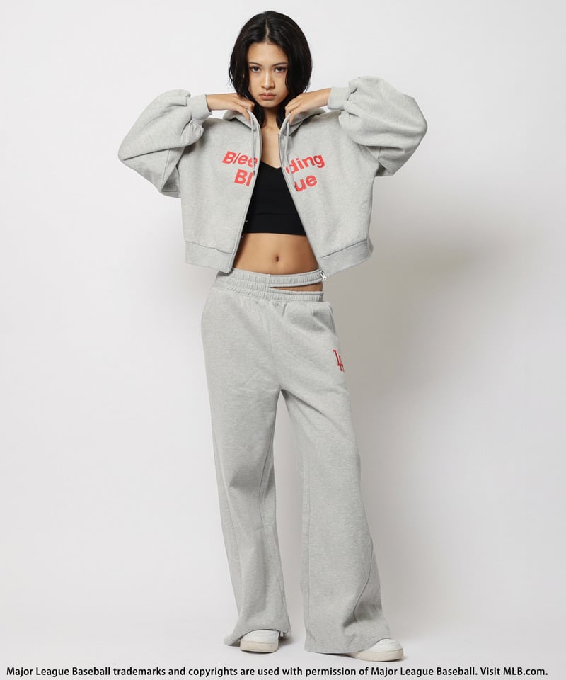 新品【MLB】ZIPビッグフーディー　スパイラルガール MLB】ZIPフーディーセットアップ(F グレー)｜ スパイラルガール