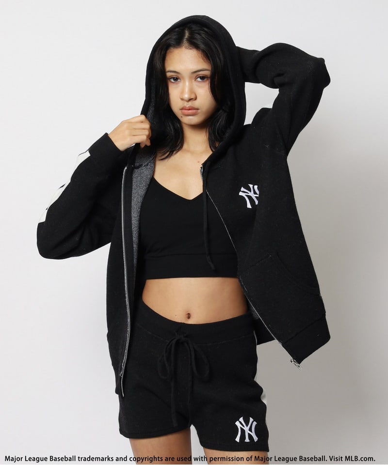 【MLB】刺しゅうロゴニットセットアップ ブラック F