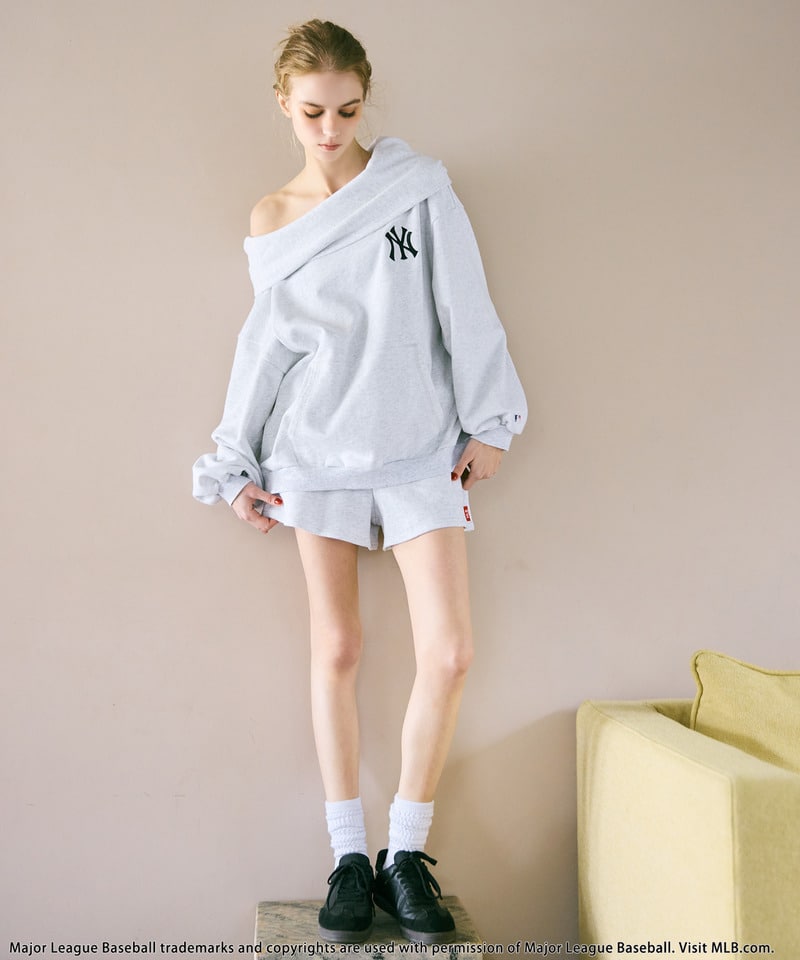 【MLB】2WAYフーディーセットアップ グレー F