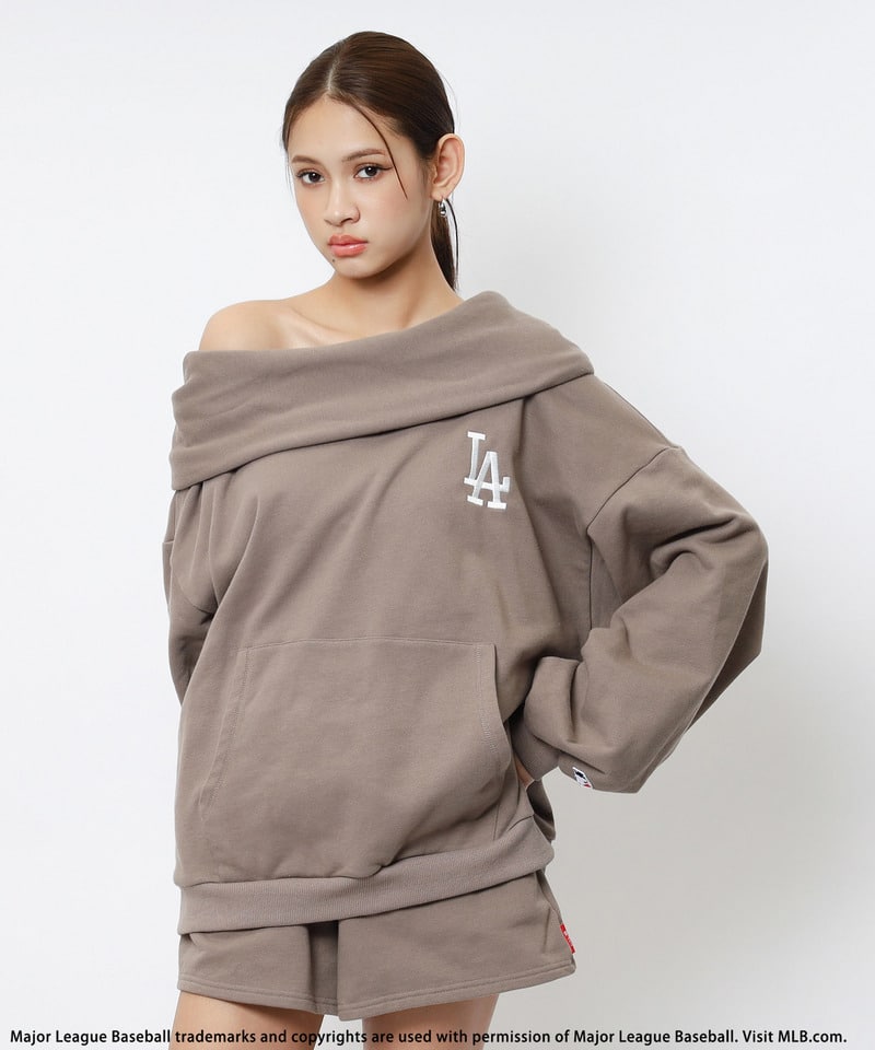 【MLB】2WAYフーディーセットアップ ブラウン F