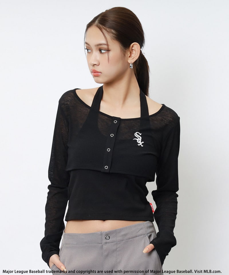 【MLB】ホルタータンクアンサンブル ブラック F