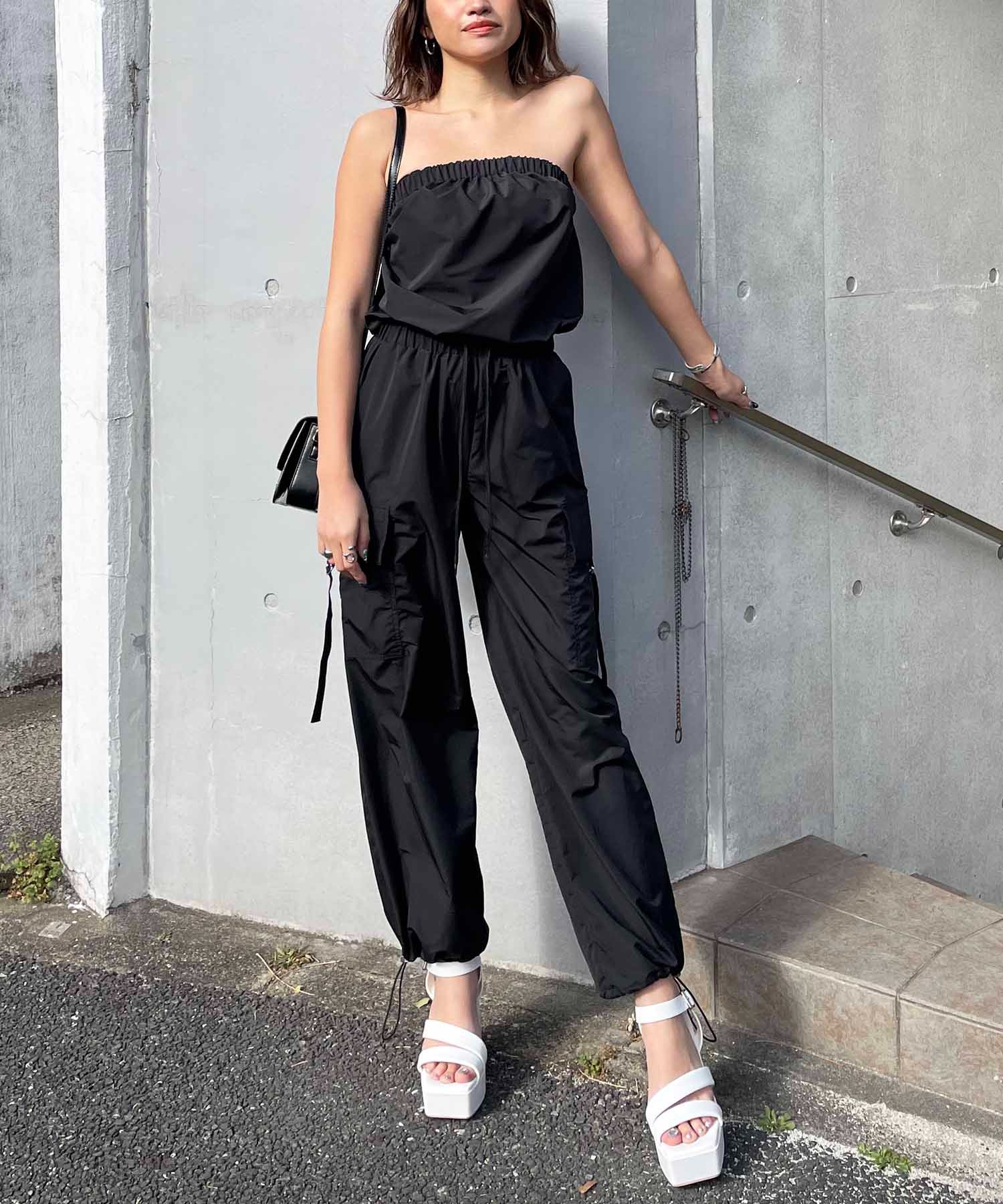 ドロストワイドカーゴベアオールインワン カーキ F