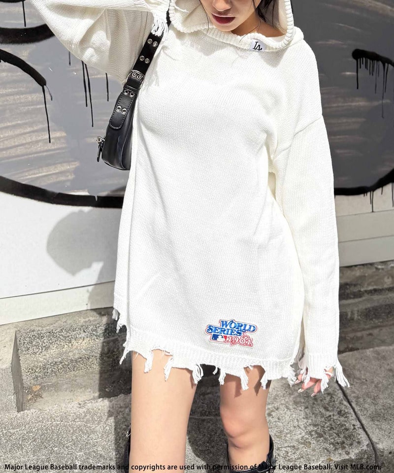 【MLB】クラッシュニットワンピース ブラック F