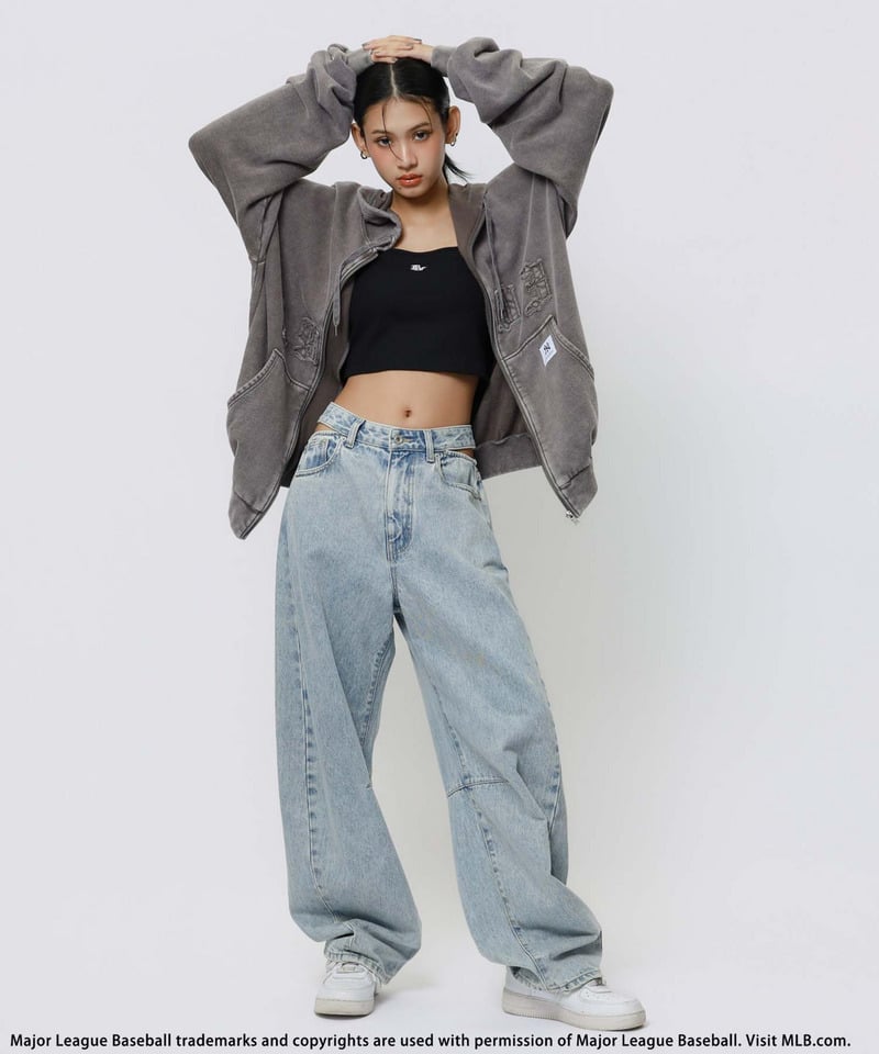 【MLB】ZIPビッグフーディー ネイビー F